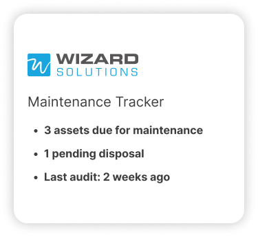 Fixed Assets in Wizard Cloud ERP
